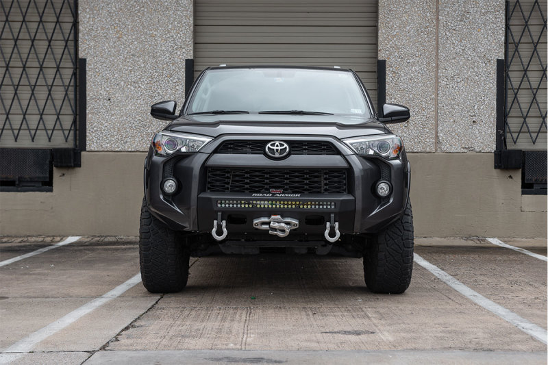 Toyota 4Runner Front Bumper - Road Armor - Stealth, Low Profile, Hidden Winch, 30in Single Row Light - `14-`21 Toyota 4Runner Front Bumper - Road Armor - Stealth, Low Profile, Hidden Winch, 30in Single Row Light - `14-`21